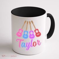 Taylor Personalized Name I Love Taylor Girl Groovy 70S Coffee Mug thumb 1