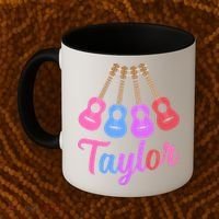 Taylor Personalized Name I Love Taylor Girl Groovy 70S Coffee Mug thumb 2