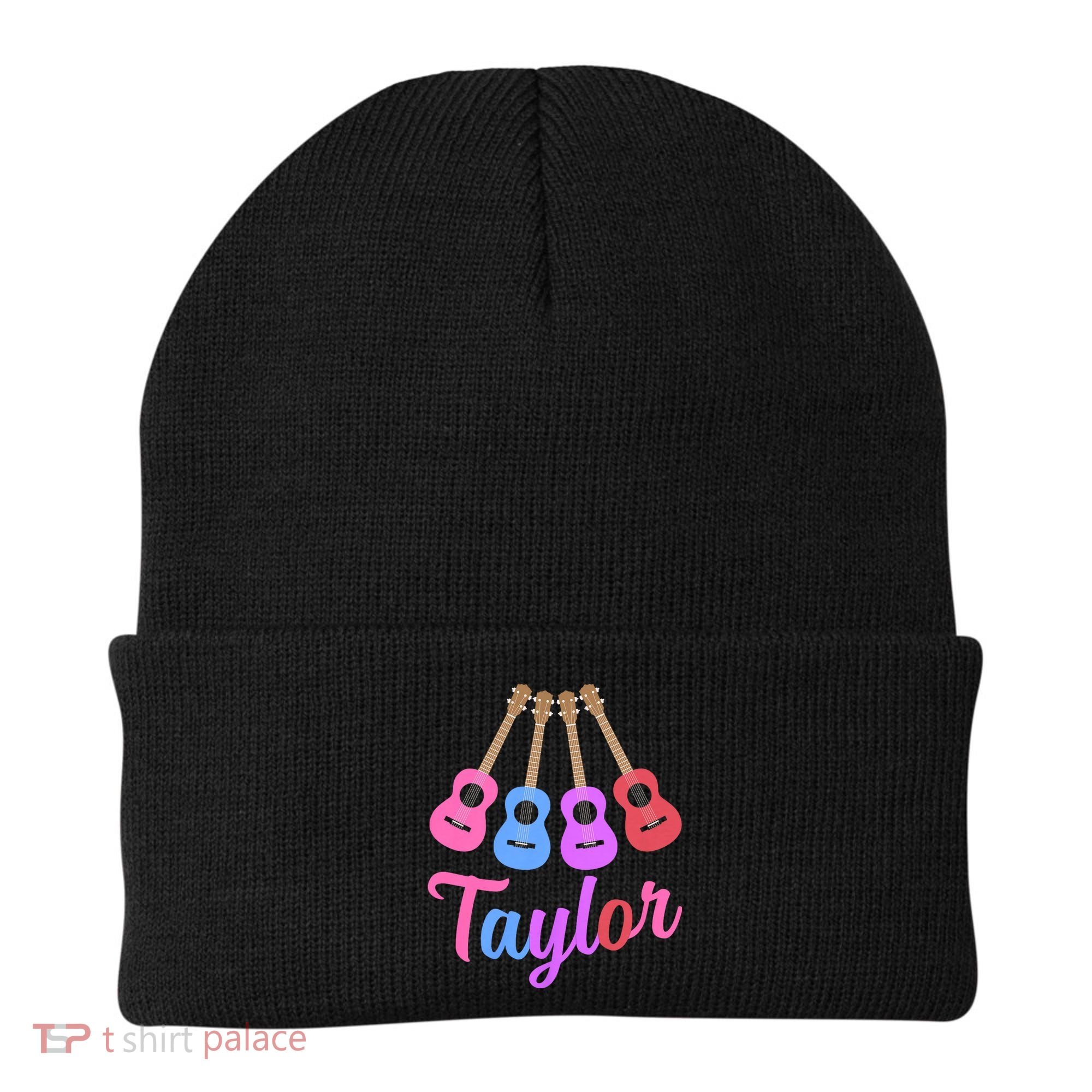 Taylor Personalized Name I Love Taylor Girl Groovy 70S Beanie