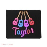 Taylor Personalized Name I Love Taylor Girl Groovy 70S Mousepad thumb 0