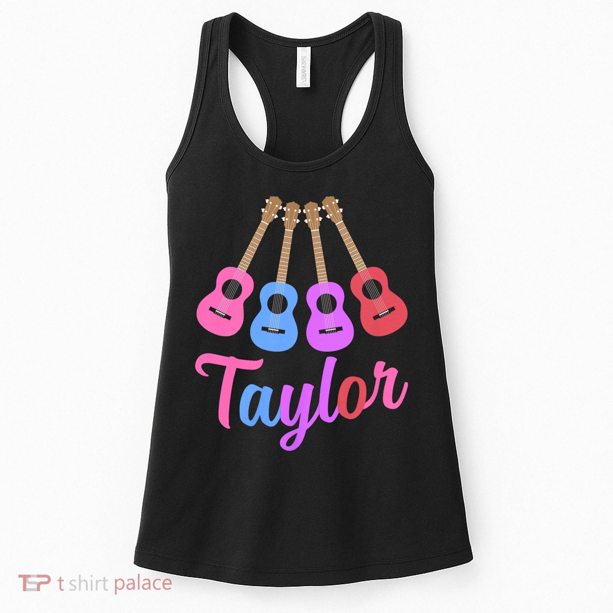 Taylor Personalized Name I Love Taylor Girl Groovy 70S Women's Tank Top