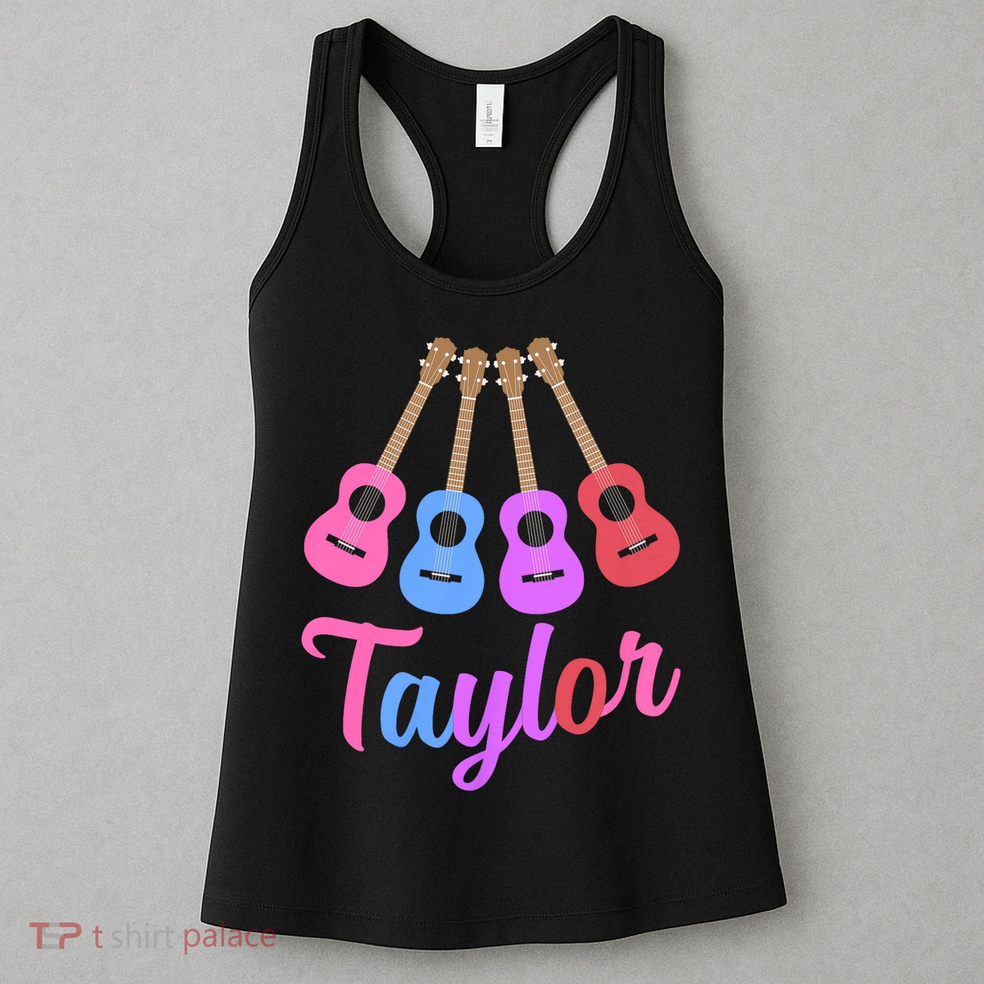 Taylor Personalized Name I Love Taylor Girl Groovy 70S Women's Tank Top