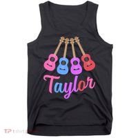 Taylor Personalized Name I Love Taylor Girl Groovy 70S Tank Top thumb 0