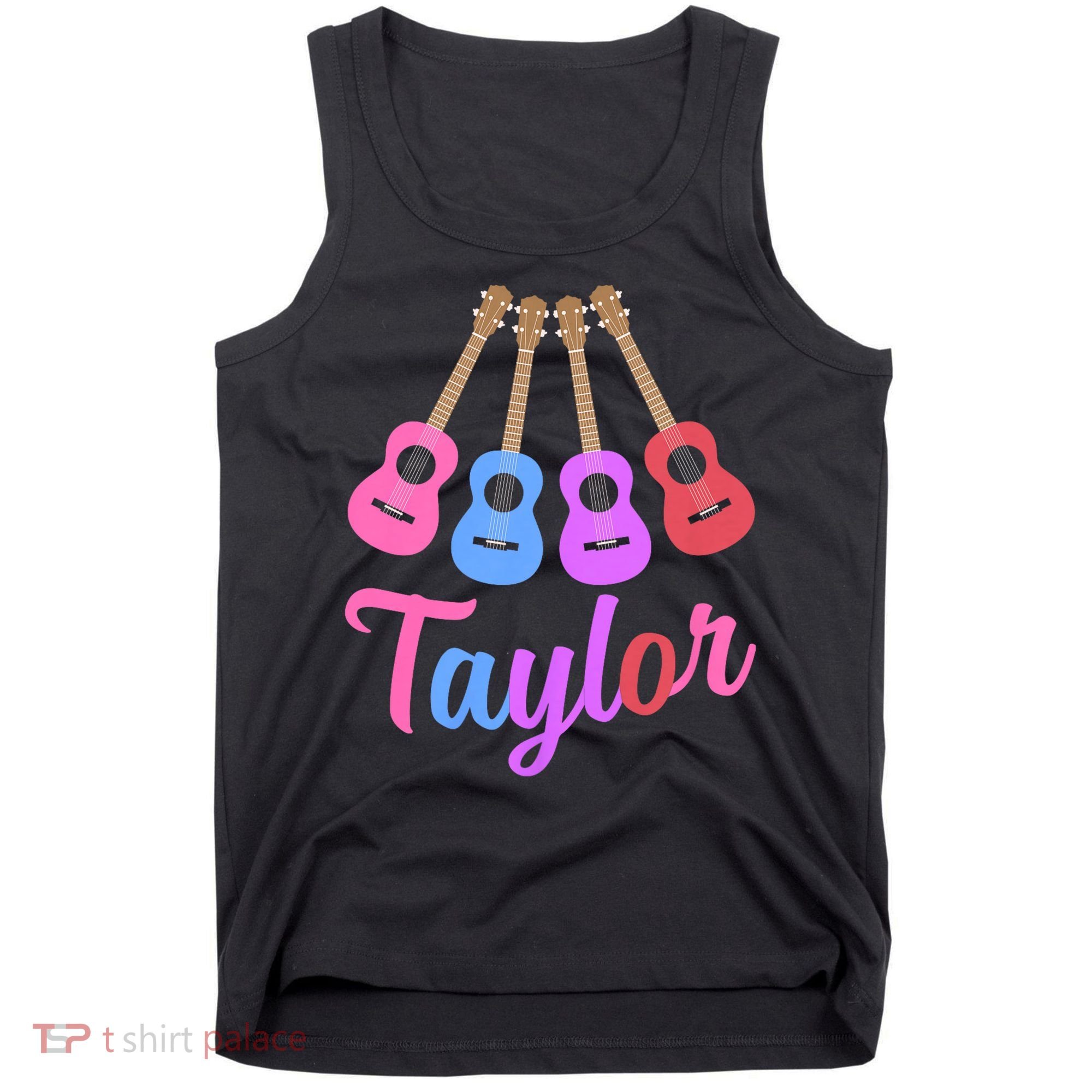 Taylor Personalized Name I Love Taylor Girl Groovy 70S Tank Top