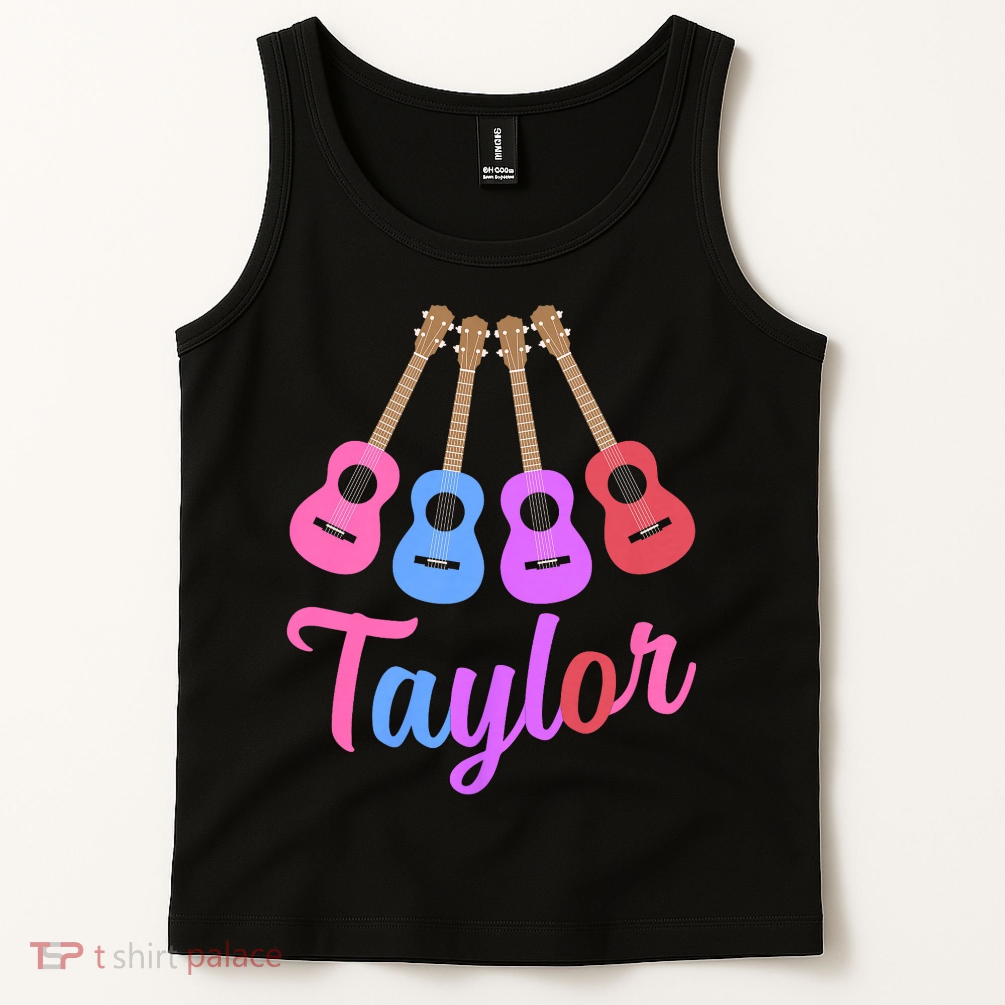Taylor Personalized Name I Love Taylor Girl Groovy 70S Tank Top