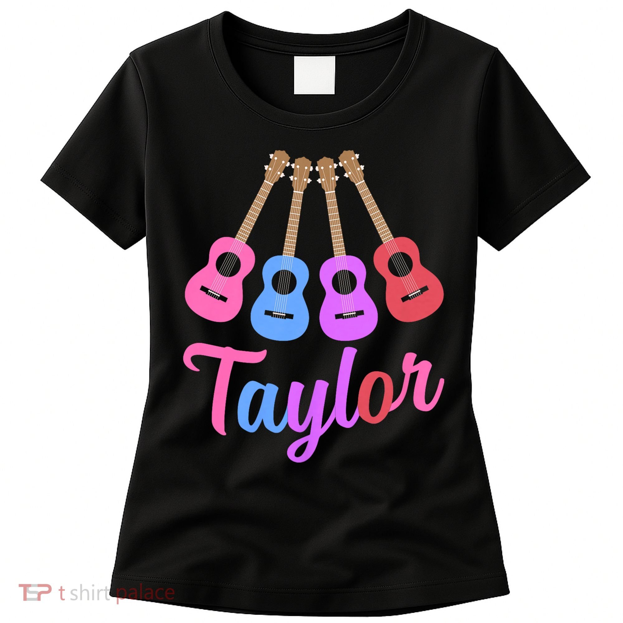 Taylor Personalized Name I Love Taylor Girl Groovy 70S Women's T-Shirt