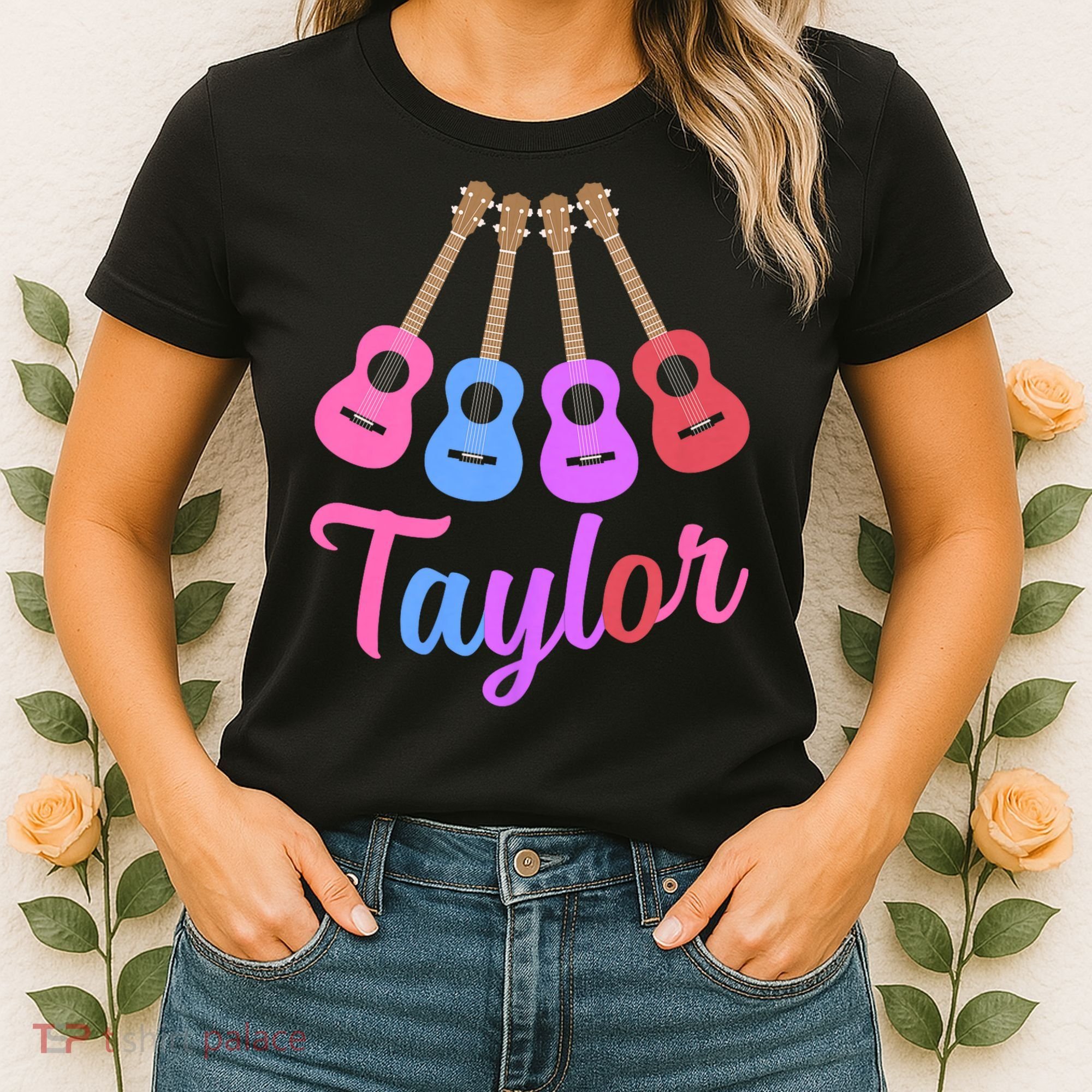 Taylor Personalized Name I Love Taylor Girl Groovy 70S Women's T-Shirt