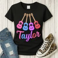 Taylor Personalized Name I Love Taylor Girl Groovy 70S Women's T-Shirt thumb 3