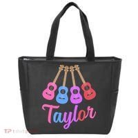 Taylor Personalized Name I Love Taylor Girl Groovy 70S Tote Bag thumb 0