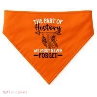 The Part Of History We Never Forget Orange Day Indigenous USA-Made Doggie Bandana thumb 0