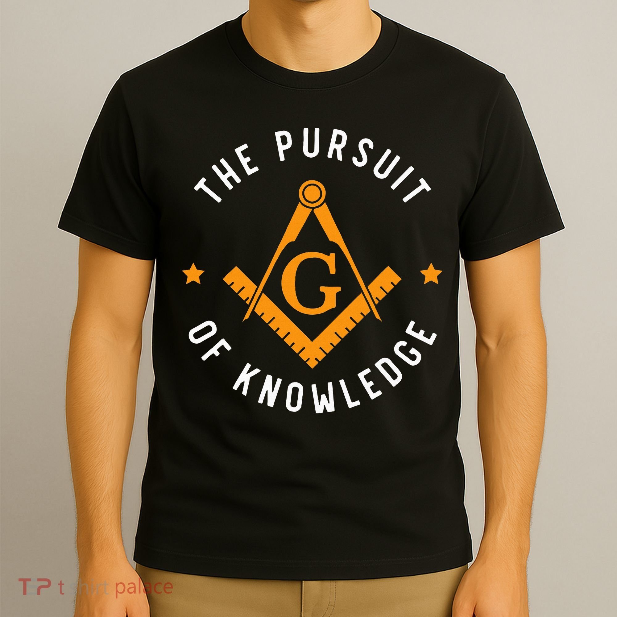 The Pursuit Of Knowledge Mason Fraternal Smib Freemason T-Shirt