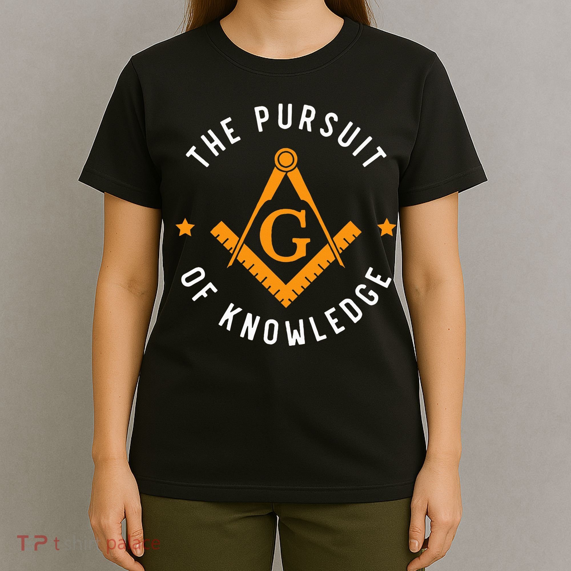 The Pursuit Of Knowledge Mason Fraternal Smib Freemason T-Shirt