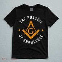 The Pursuit Of Knowledge Mason Fraternal Smib Freemason T-Shirt thumb 5