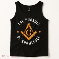 The Pursuit Of Knowledge Mason Fraternal Smib Freemason Tank Top thumb 2