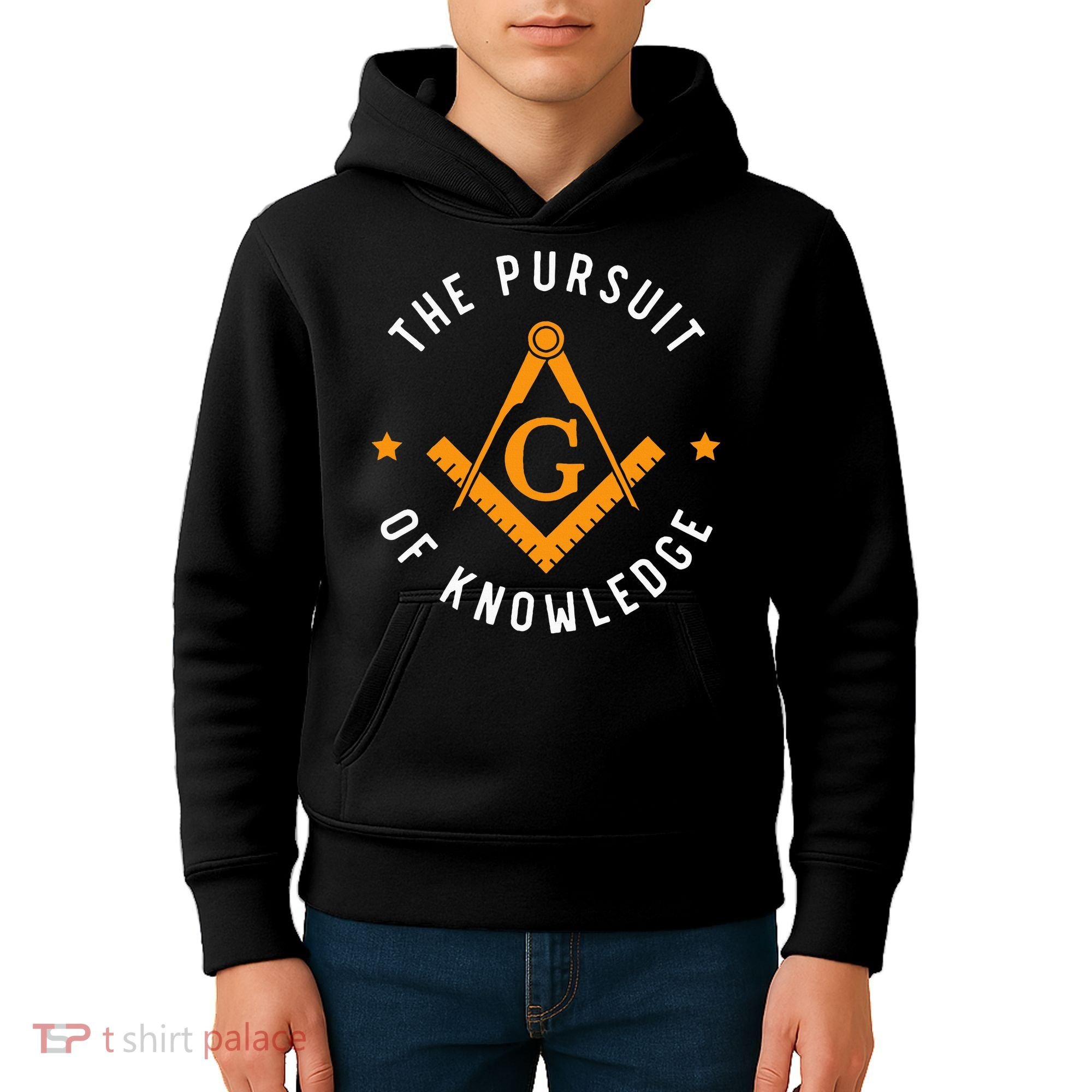 The Pursuit Of Knowledge Mason Fraternal Smib Freemason Kids Hoodie