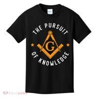 The Pursuit Of Knowledge Mason Fraternal Smib Freemason Kids T-Shirt thumb 0