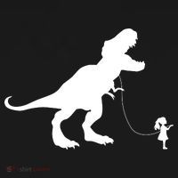 TREX PET ON A LEASH GIRL Tote Bag thumb 4