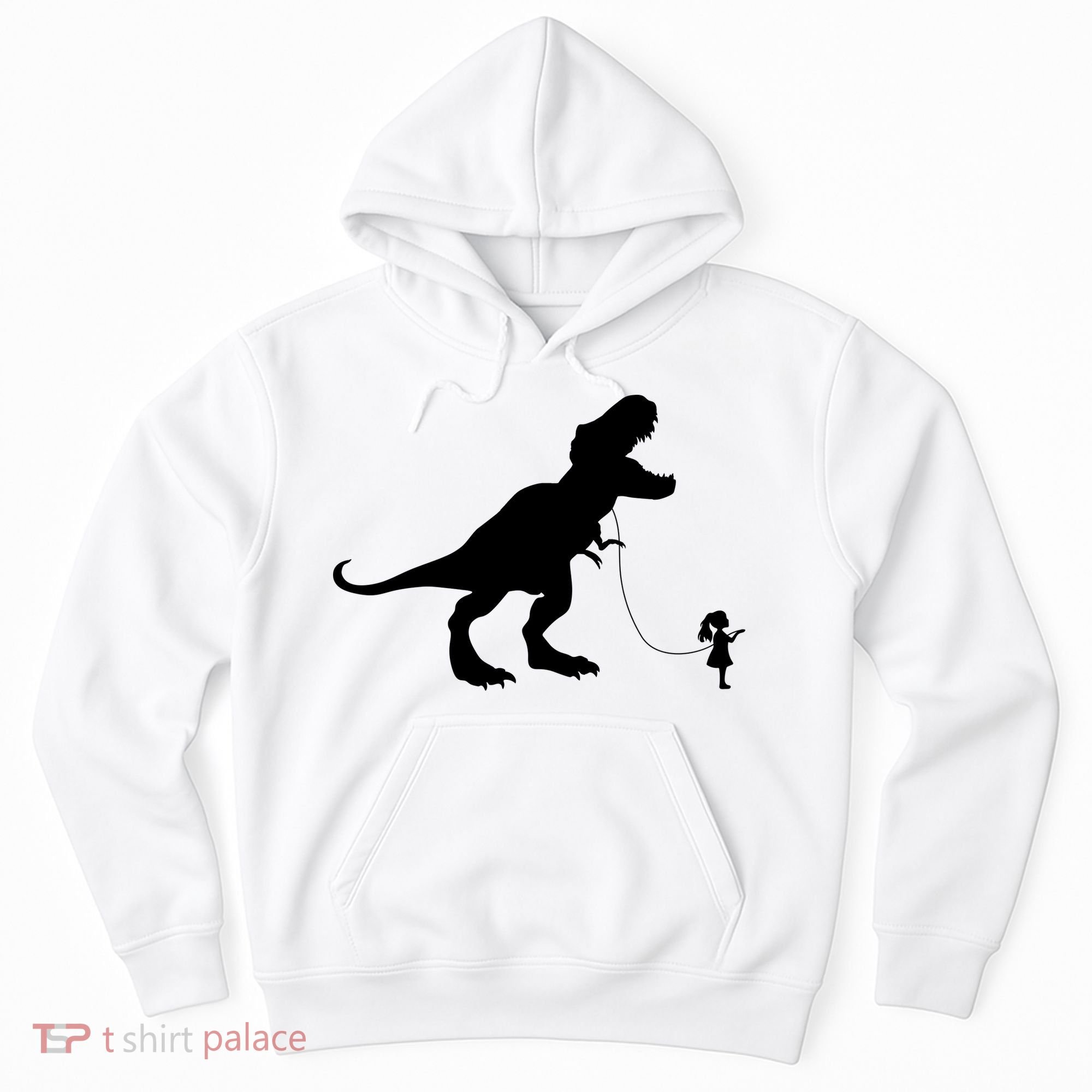 TREX PET ON A LEASH GIRL Hoodie