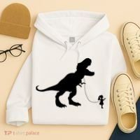 TREX PET ON A LEASH GIRL Hoodie thumb 4