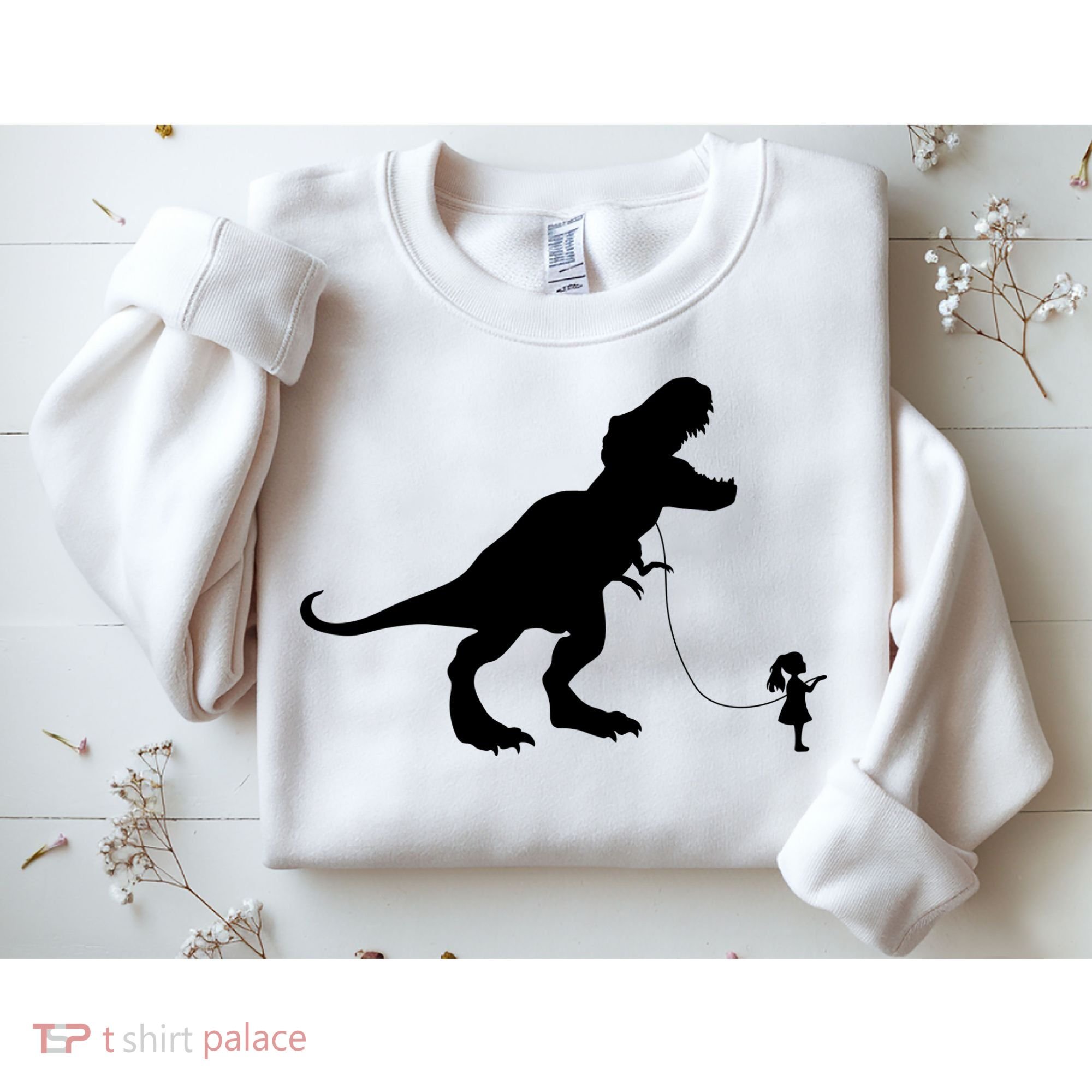 TREX PET ON A LEASH GIRL Sweatshirt