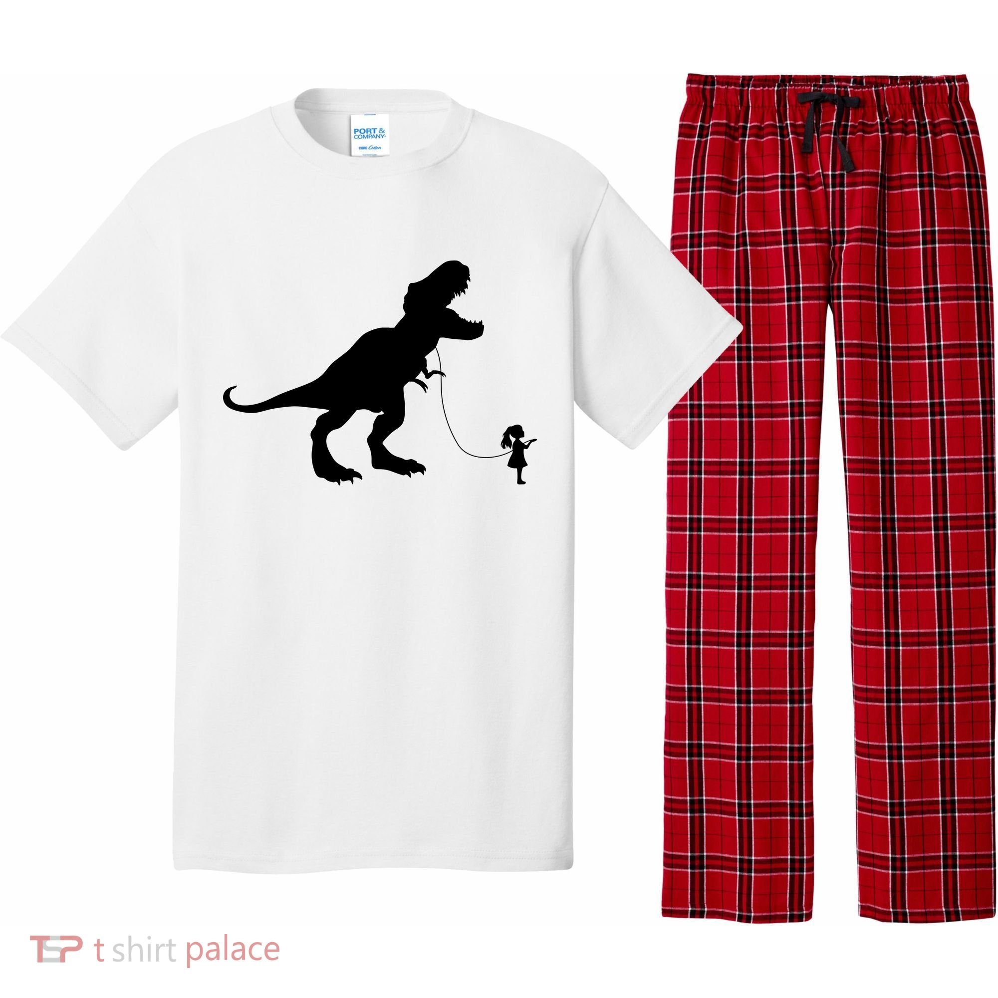 TREX PET ON A LEASH GIRL Pajama Set
