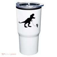 TREX PET ON A LEASH GIRL Tumbler thumb 0