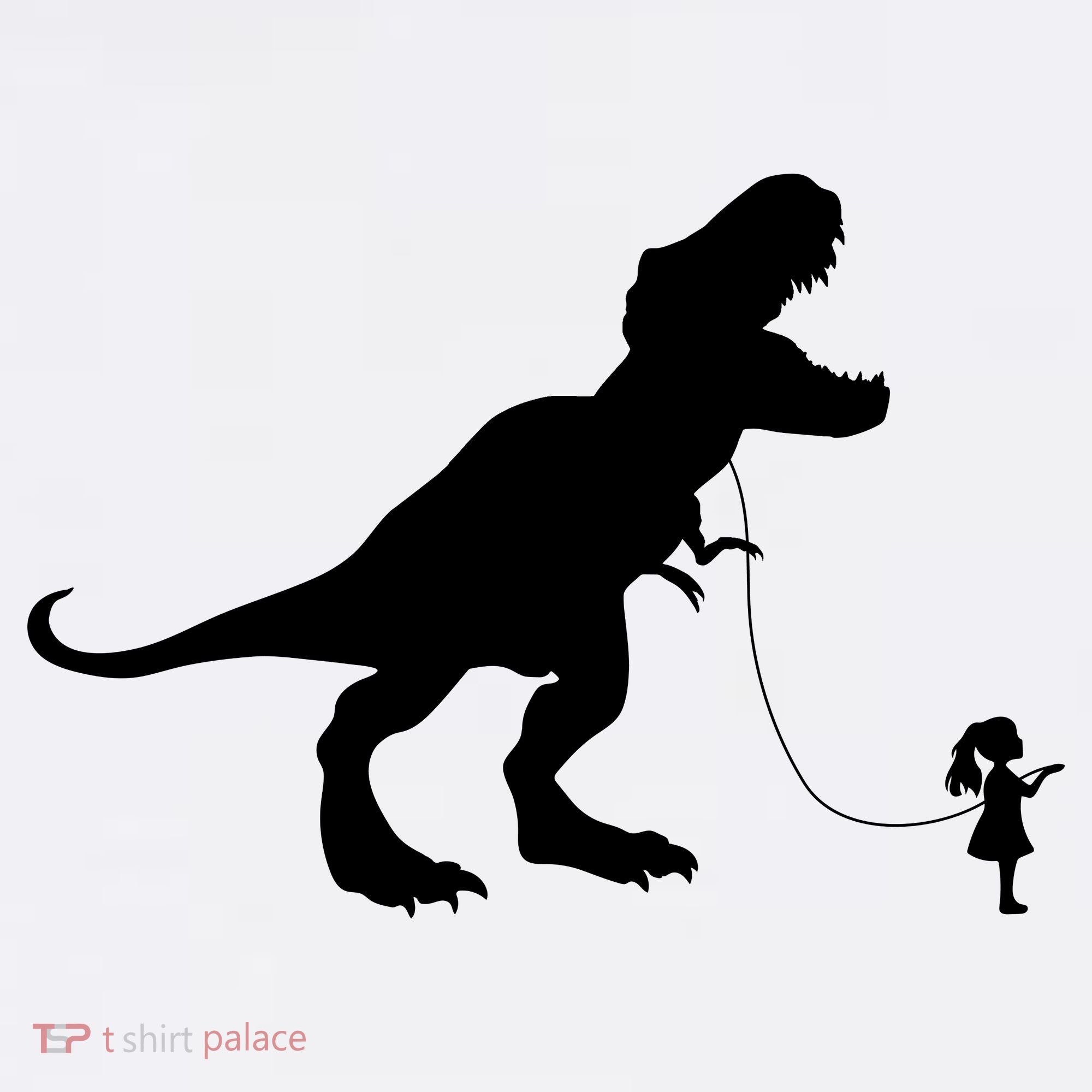 TREX PET ON A LEASH GIRL Women's Tank Top