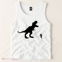 TREX PET ON A LEASH GIRL Tank Top thumb 2