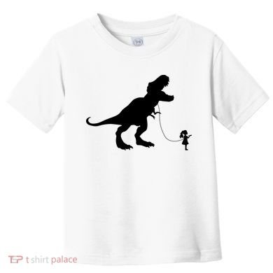 TREX PET ON A LEASH GIRL Toddler T-Shirt