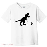 TREX PET ON A LEASH GIRL Toddler T-Shirt thumb 0