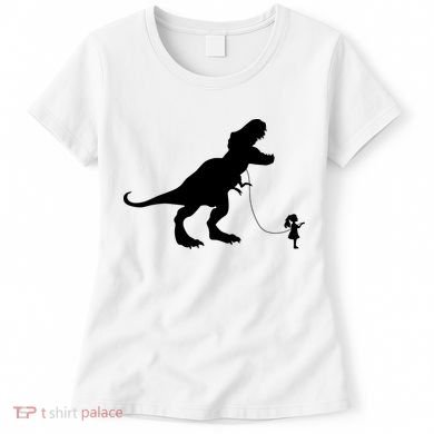 TREX PET ON A LEASH GIRL Women's T-Shirt