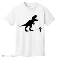 TREX PET ON A LEASH GIRL Kids T-Shirt thumb 0