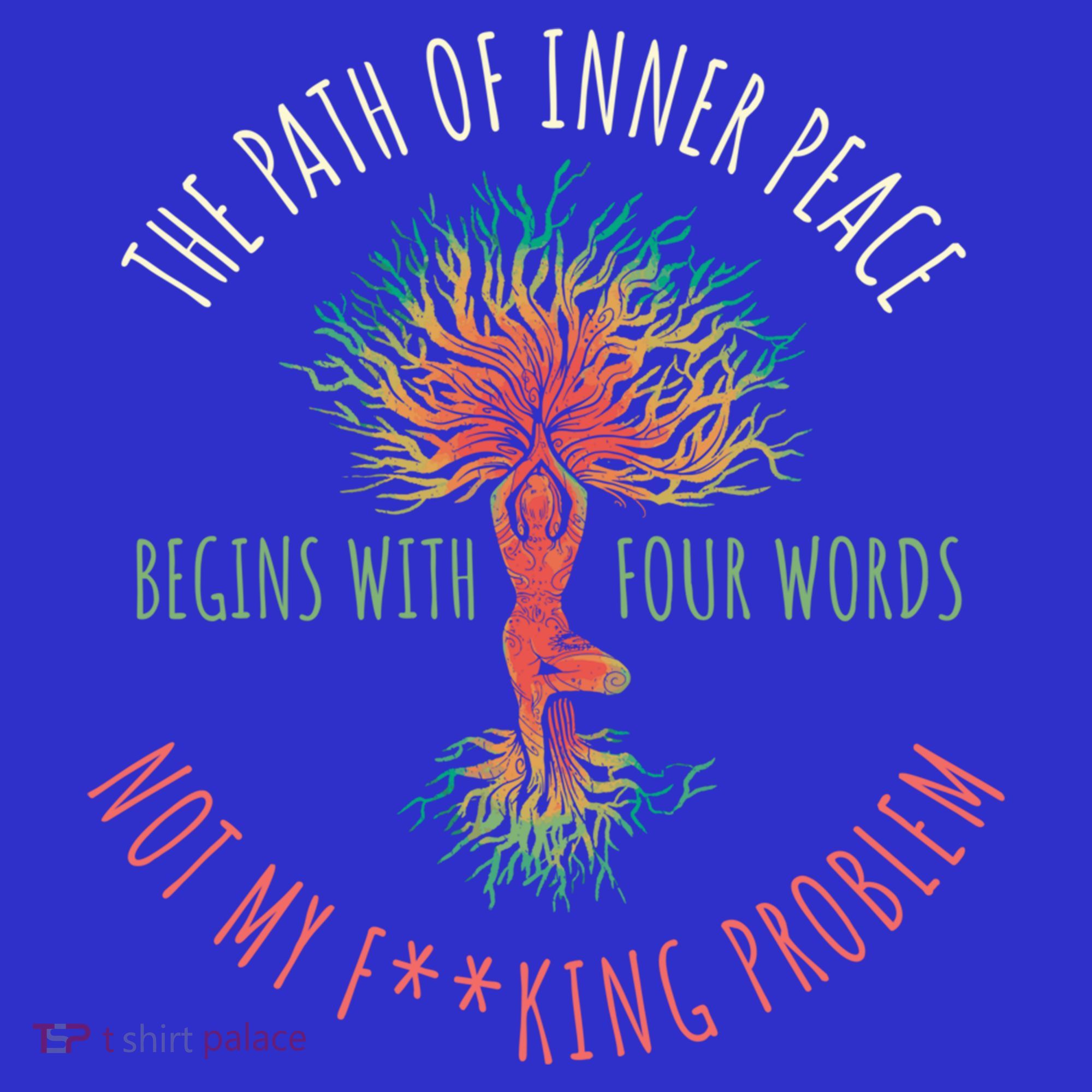 The Path Of Inner Peace Begins With Four Words Great Gift Coaster