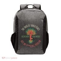 The Path Of Inner Peace Begins With Four Words Great Gift Vector Backpack thumb 0