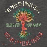 The Path Of Inner Peace Begins With Four Words Great Gift Vector Backpack thumb 2