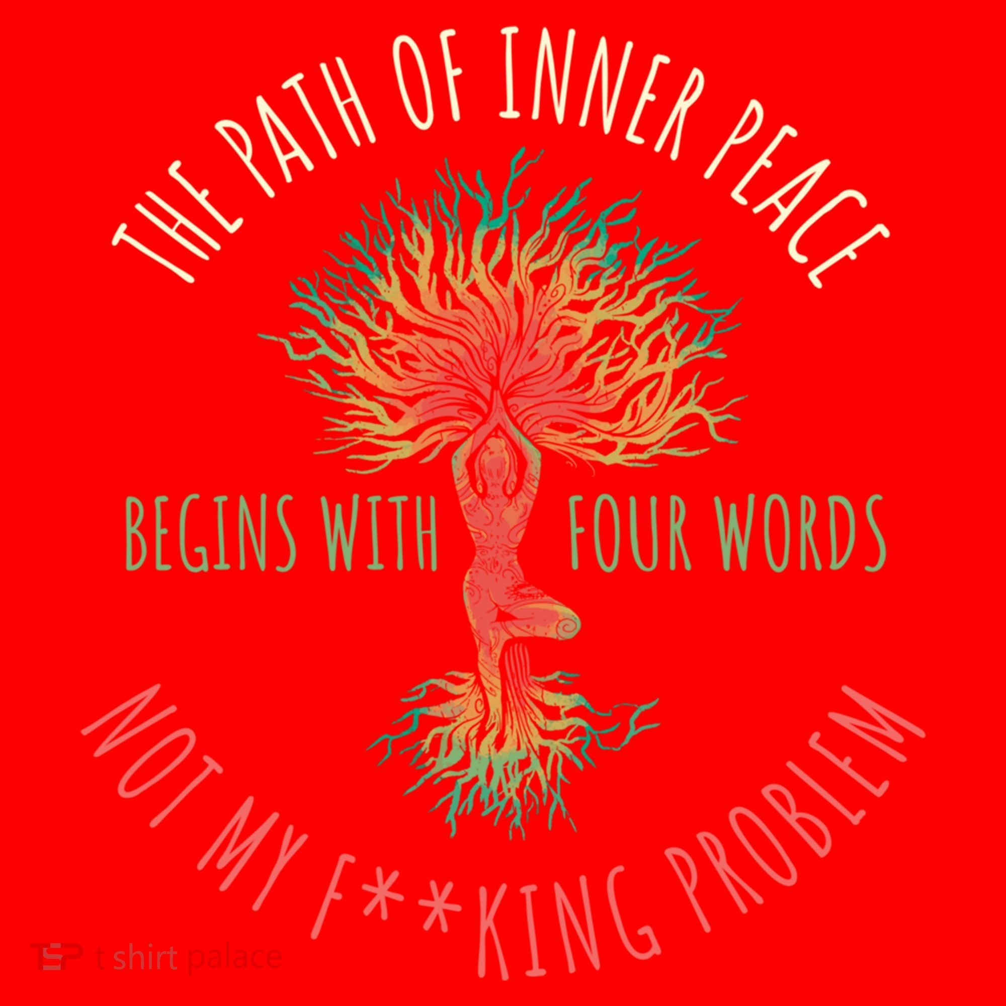 The Path Of Inner Peace Begins With Four Words Great Gift Santa Hat