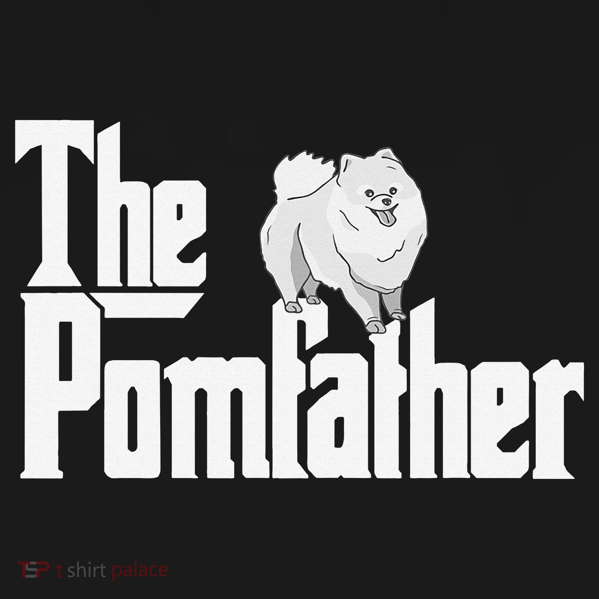 The Pomfather - Pom Father Funny Dog Dad Pomeranian Lover Hoodie