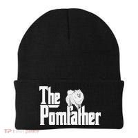 The Pomfather - Pom Father Funny Dog Dad Pomeranian Lover Beanie thumb 0