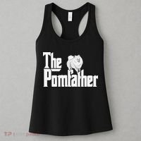 The Pomfather - Pom Father Funny Dog Dad Pomeranian Lover Women's Tank Top thumb 3