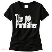 The Pomfather - Pom Father Funny Dog Dad Pomeranian Lover Women's T-Shirt thumb 0