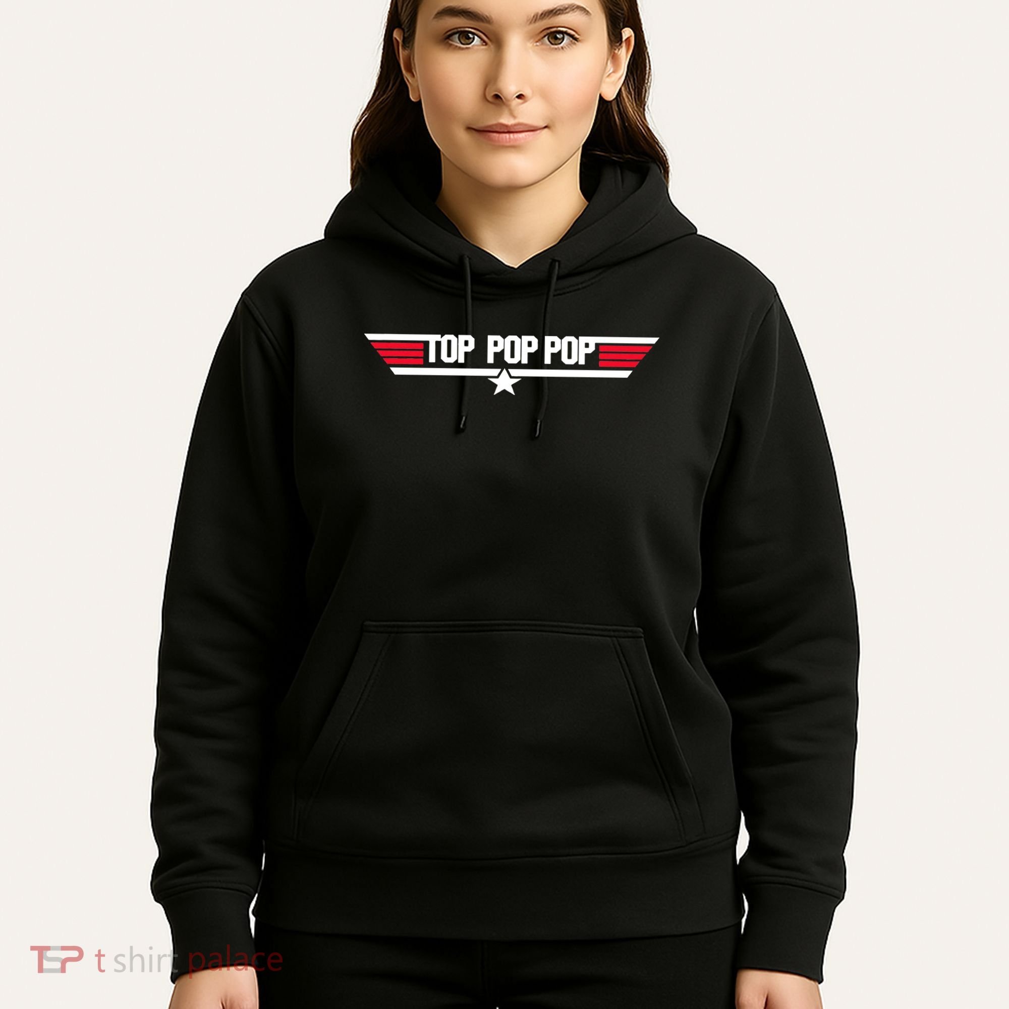 Top Pop pop Funny Dad Grandpa Father's Day Gift Hoodie
