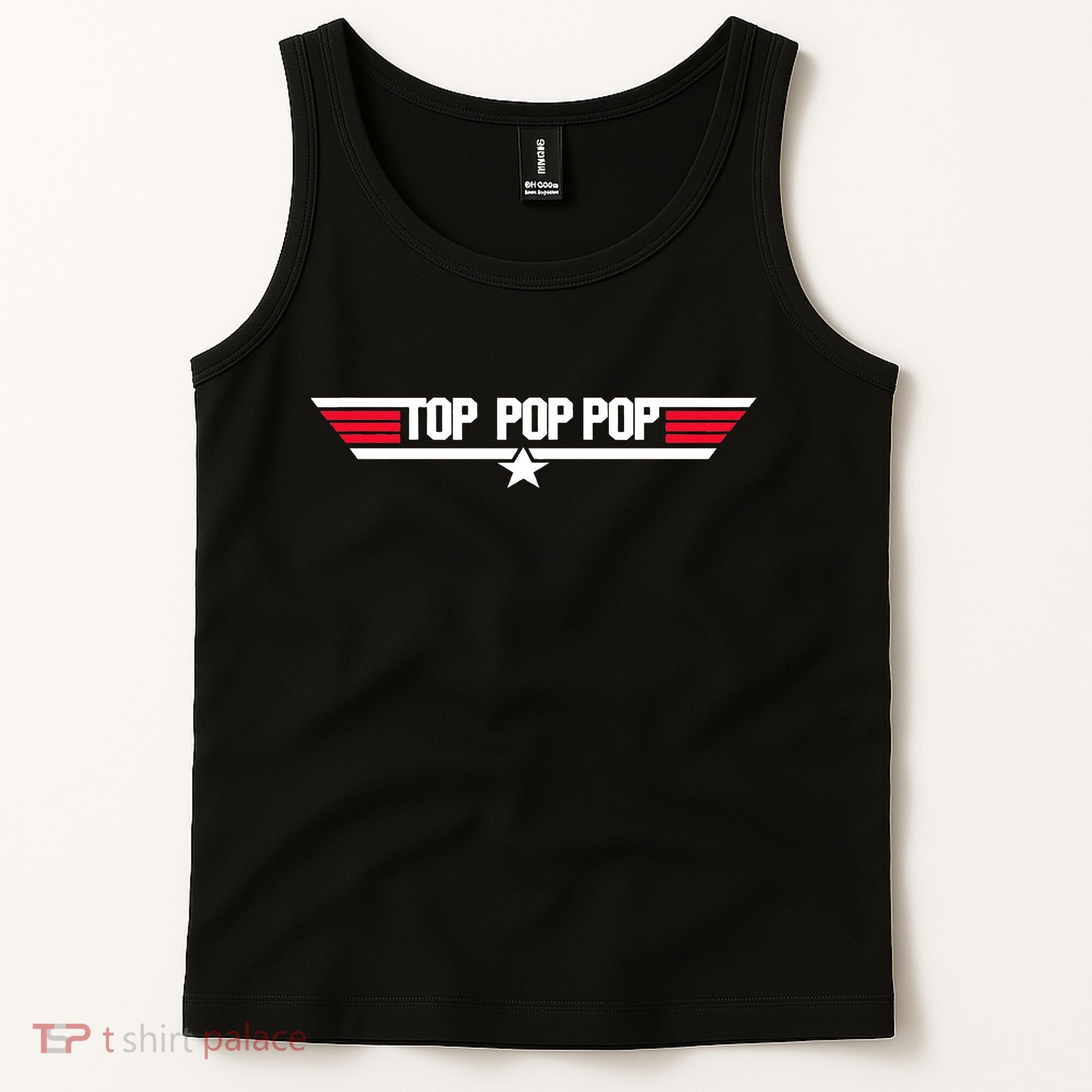 Top Pop pop Funny Dad Grandpa Father's Day Gift Tank Top