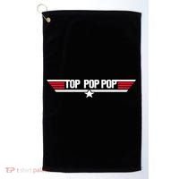 Top Pop pop Funny Dad Grandpa Father's Day Gift Golf Towel thumb 0