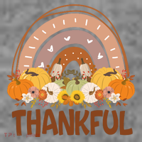 Thankful Pumpkin Patch Cute Rainbow Holiday Toddler Hoodie thumb 2