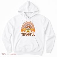 Thankful Pumpkin Patch Cute Rainbow Holiday Hoodie thumb 0