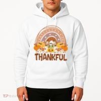 Thankful Pumpkin Patch Cute Rainbow Holiday Hoodie thumb 2