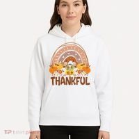 Thankful Pumpkin Patch Cute Rainbow Holiday Hoodie thumb 5
