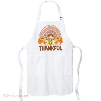 Thankful Pumpkin Patch Cute Rainbow Holiday Apron
