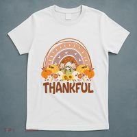 Thankful Pumpkin Patch Cute Rainbow Holiday T-Shirt thumb 5