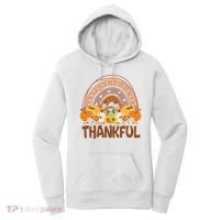 Thankful Pumpkin Patch Cute Rainbow Holiday Women's Hoodie thumb 0